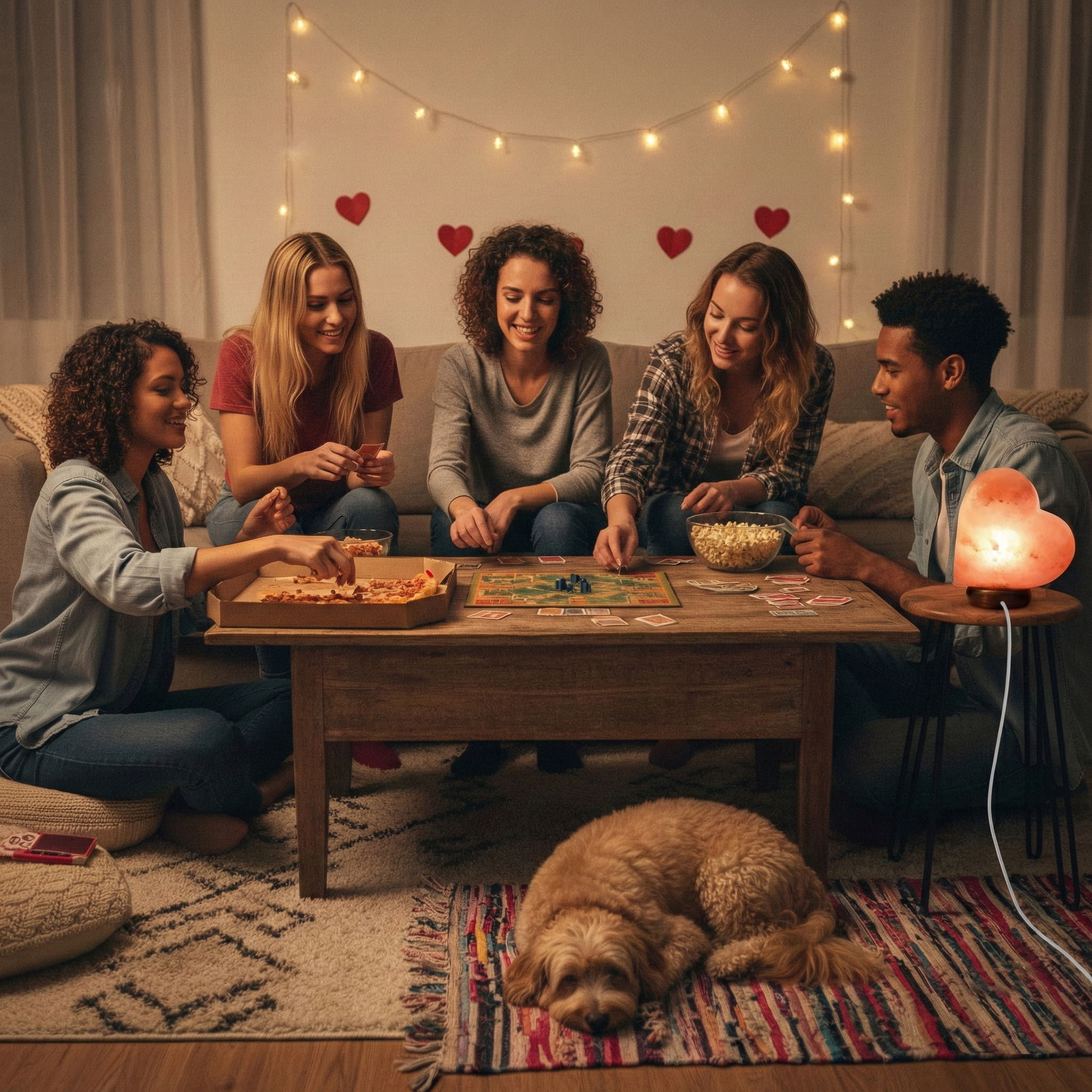 Lampa Solna Himalajska SERCE naturalny jonizator prezent spa ciepłe światło - obrazek 7