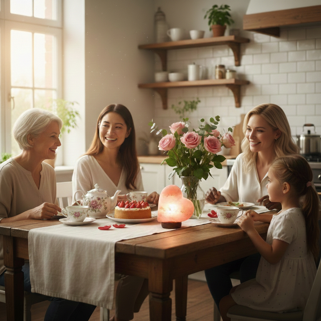Lampa Solna Himalajska SERCE naturalny jonizator prezent spa ciepłe światło - obrazek 6