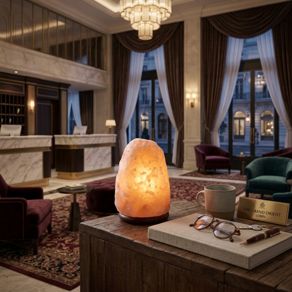 Monumentalna bryła solna himalajska do 500 kg jako dekoracja lobby hotelowego