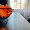 Lampa solna HIMALAJSKA metalowy kosz misa jonizator powietrza VULCAN - obrazek 6