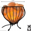 Lampa solna HIMALAJSKA metalowy kosz misa jonizator powietrza VULCAN - obrazek 3
