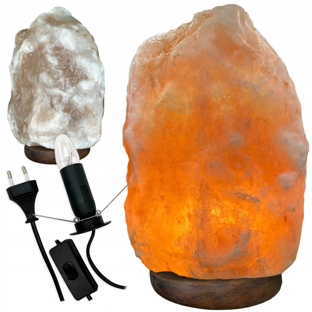 LAMPA SOLNA sól Himalajska XL 12-15KG JONIZATOR Lampka Naturalna bryła SOLI