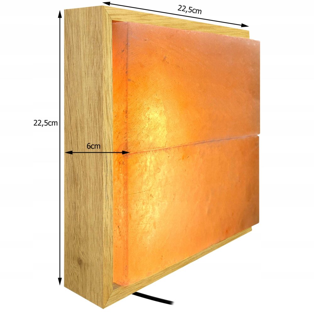 Lampa solna Panel solny do Sauny Sól Himalajska 22,5x22,5cm - obrazek 3