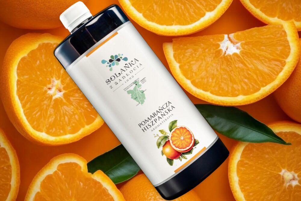 Oryginalna Solanka z Zabłocia pomarańcza 1000ml 1L do kąpieli, aromaterapii - obrazek 4