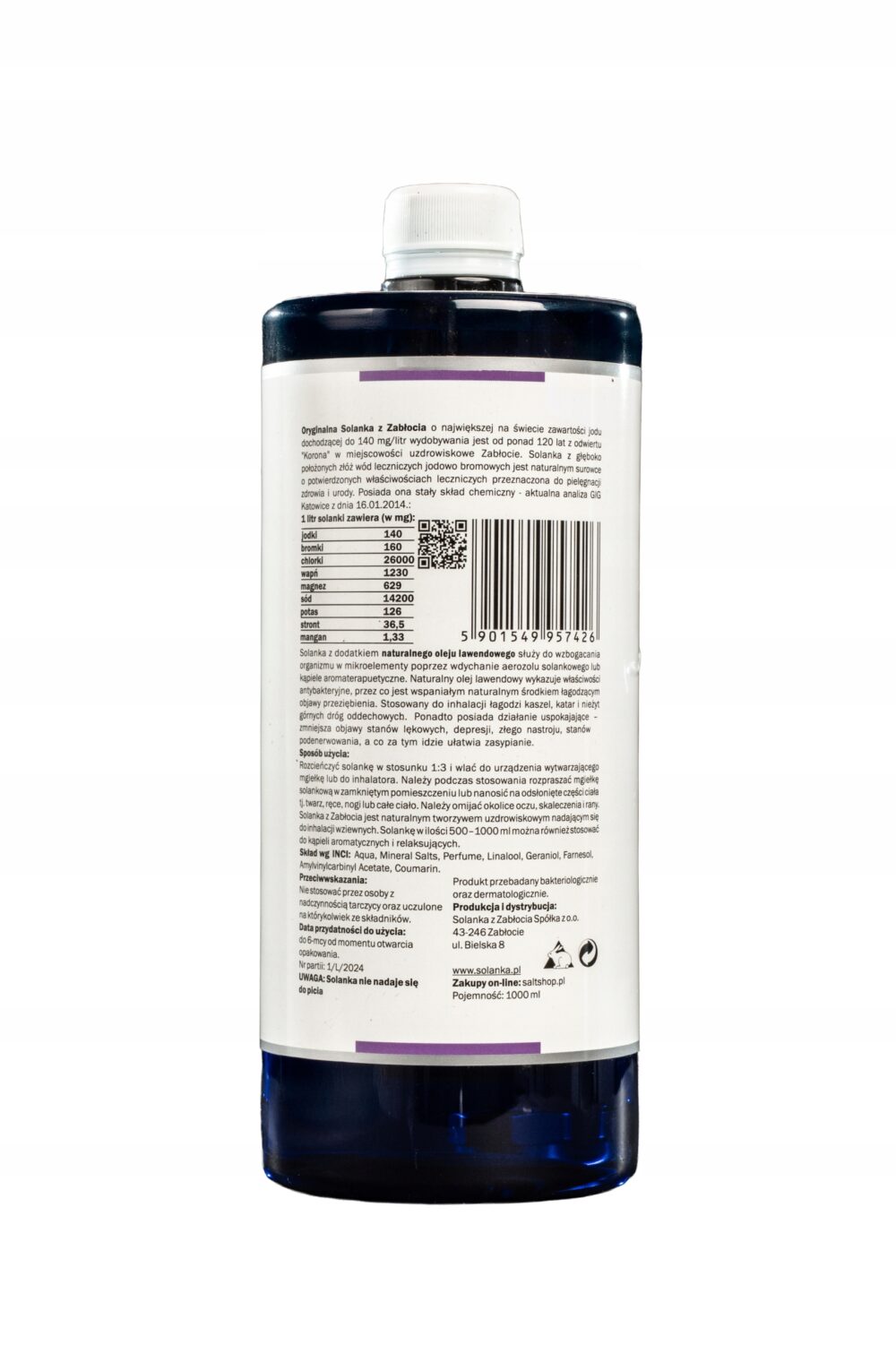 Oryginalna Solanka Lawenda Francuska 1000ml 1L- do kąpieli, aromaterapii - obrazek 7