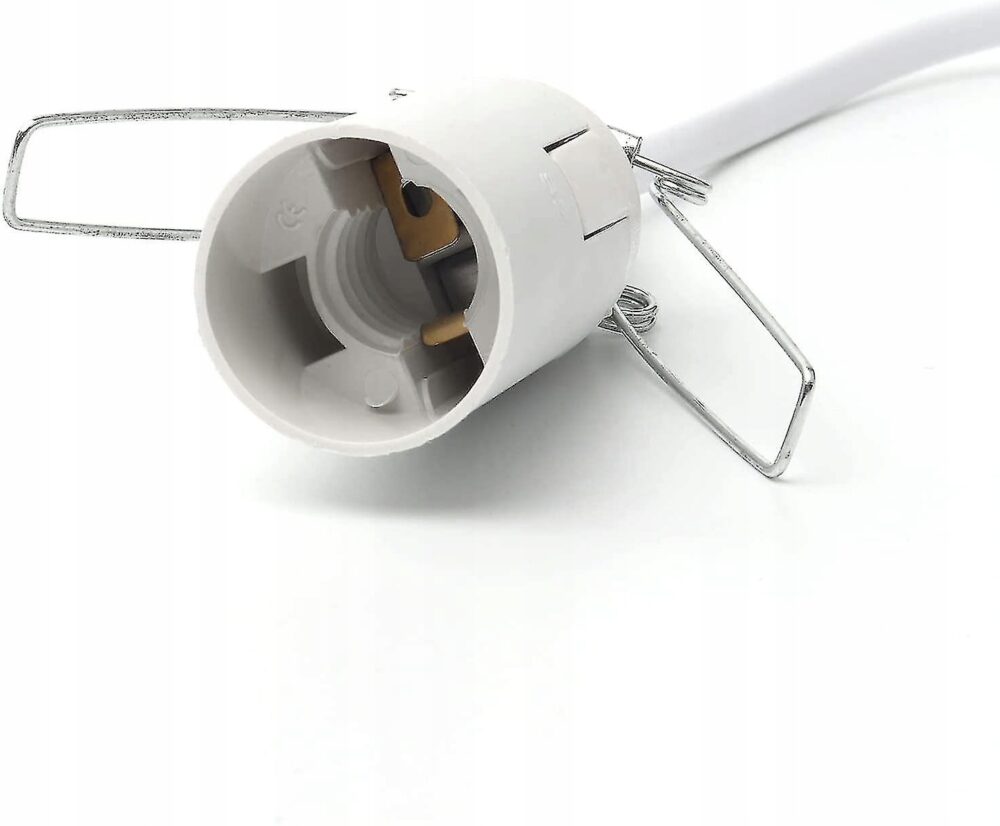 Kabel zasilający do lampy solnej E14 z żarówką 15W DŁUGI, BIAŁY - obrazek 7