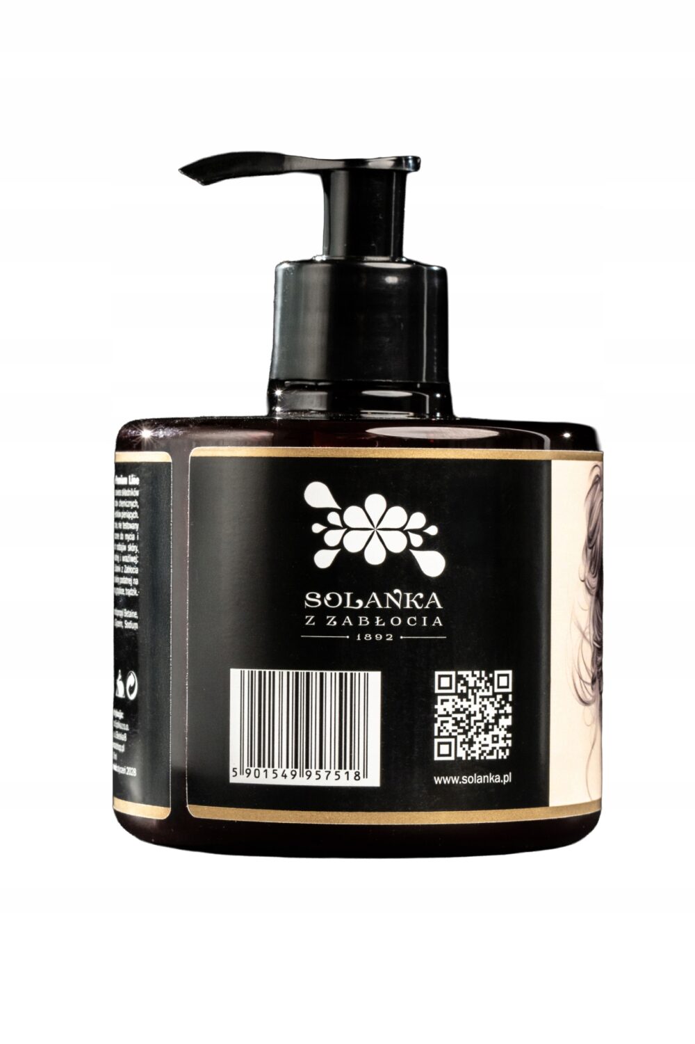 ZABŁOCKIE MYDŁO SOLANKOWE W PŁYNIE NATURALNE 300ml - obrazek 3