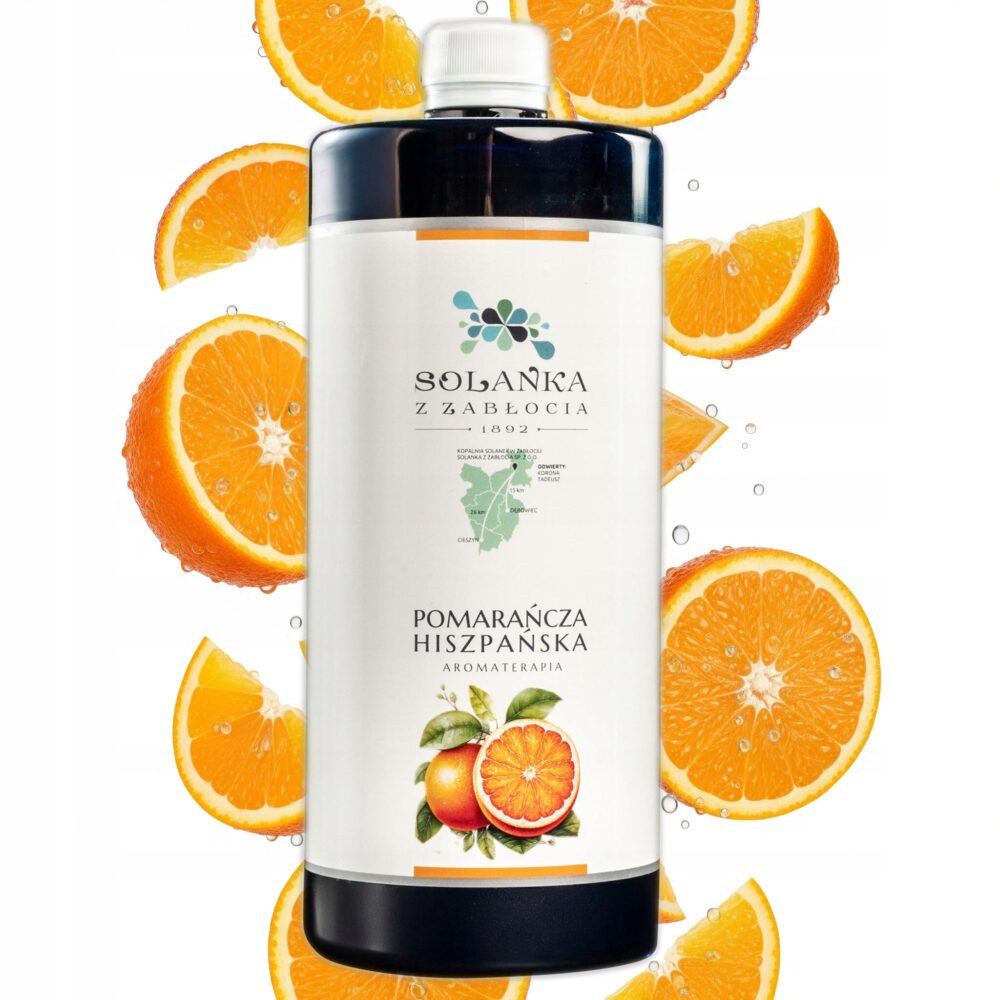 Oryginalna duża Solanka z Zabłocia pomarańcza 5L do kąpieli, aromaterapii - obrazek 5