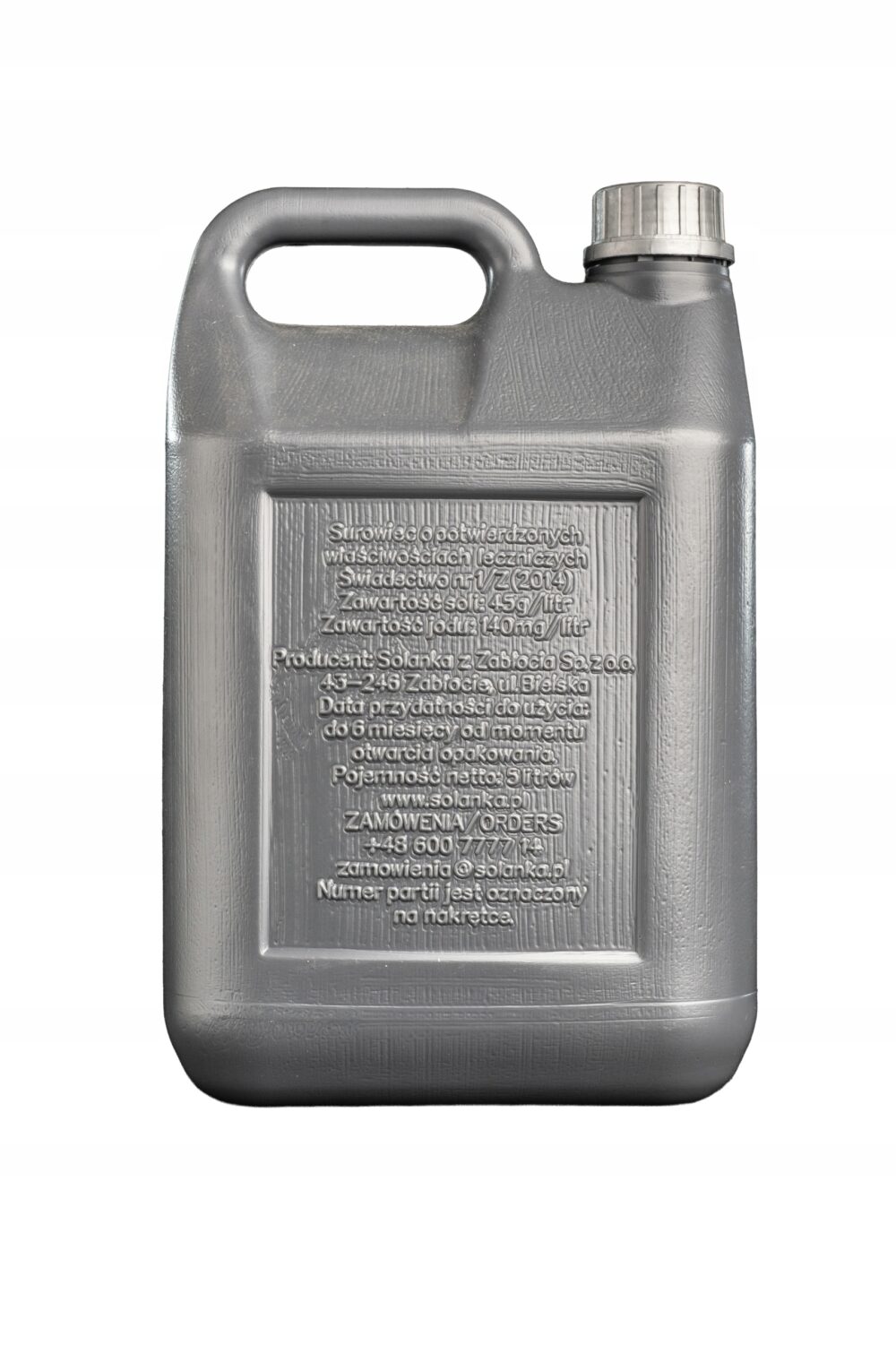 Oryginalna Solanka z Zabłocia - Ług Zabłocki NaCl 32% Solanka z Zabłocia 5l - obrazek 3