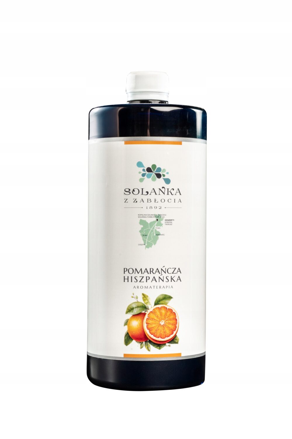 Oryginalna Solanka z Zabłocia pomarańcza 1000ml 1L do kąpieli, aromaterapii - obrazek 6