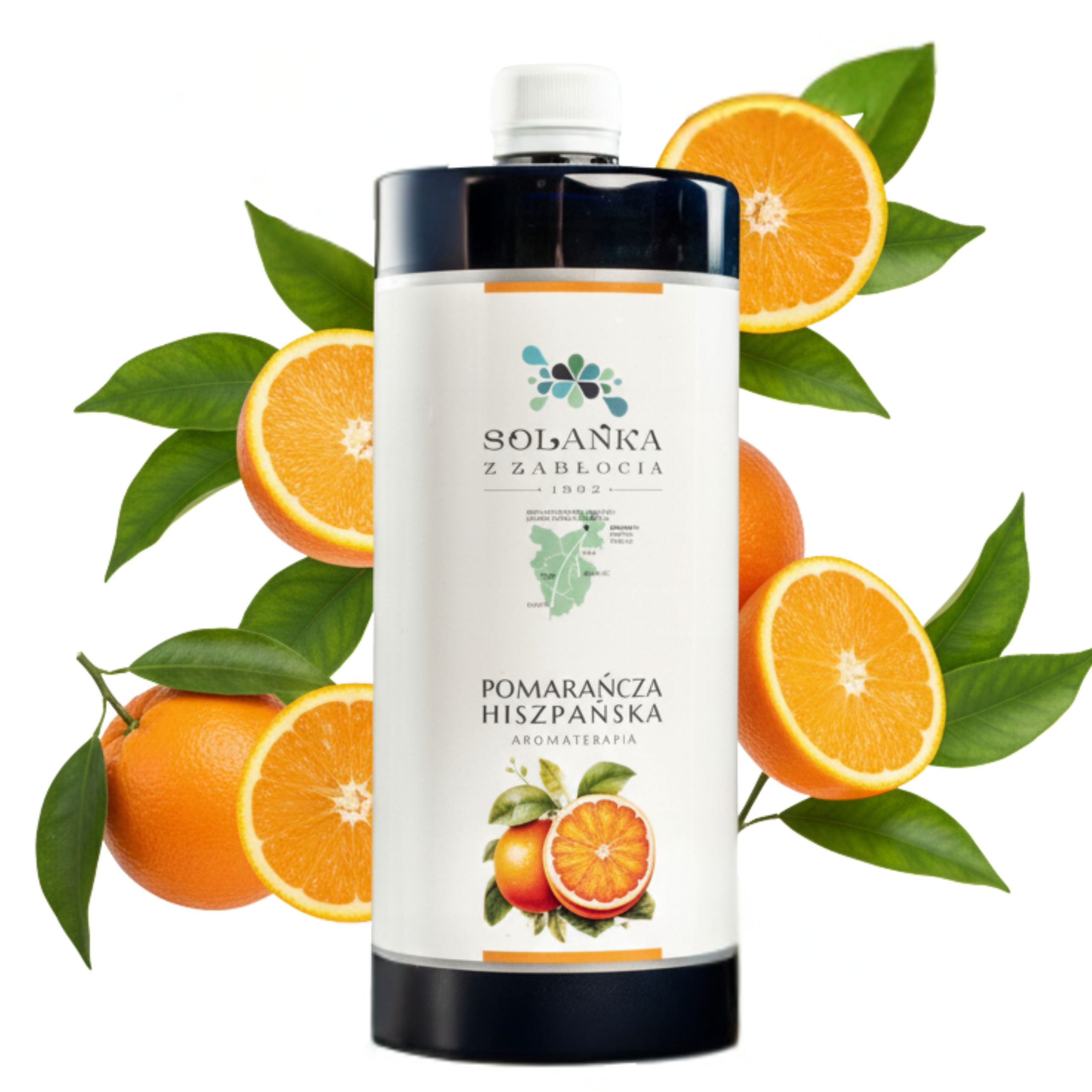 Oryginalna Solanka z Zabłocia pomarańcza 1L-5L do kąpieli, aromaterapii