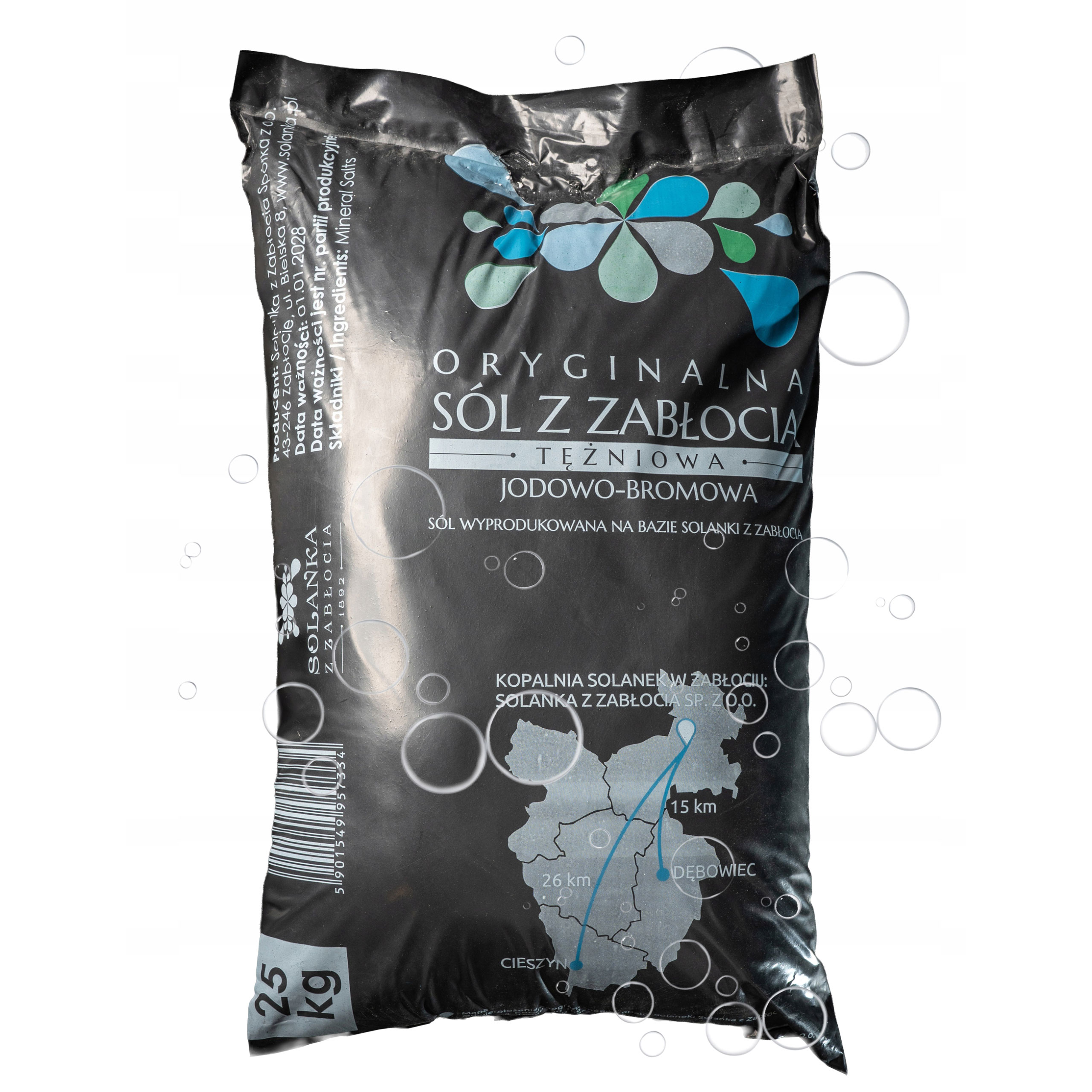 SÓL TĘŻNIOWA JODOWO-BROMOWA Z ZABŁOCIA SÓL TĘŻNIOWA DO TĘŻNI OGRODOWEJ 25kg