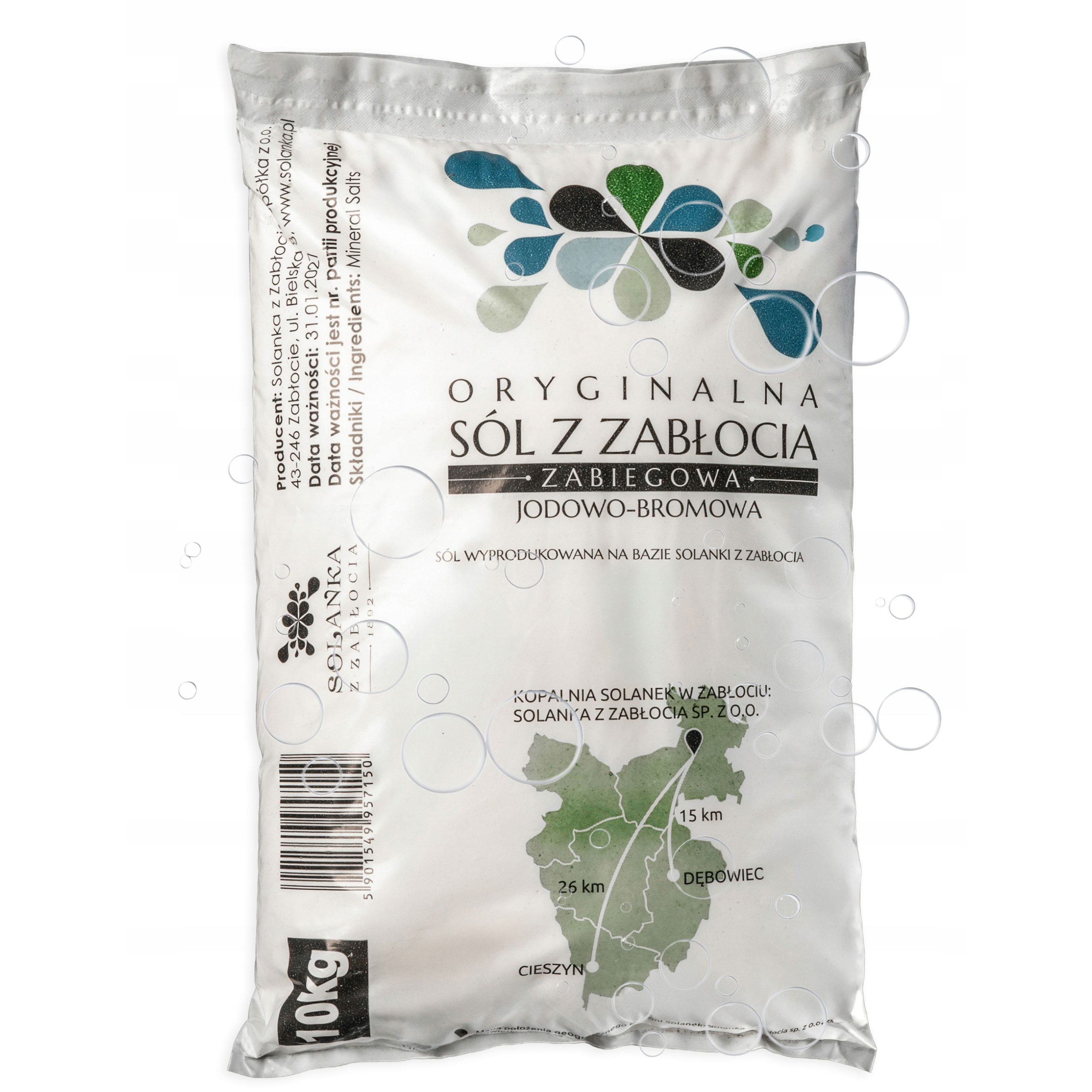 SÓL ZABIEGOWA JODOWO-BROMOWA Z ZABŁOCIA 10KG NATURALNA