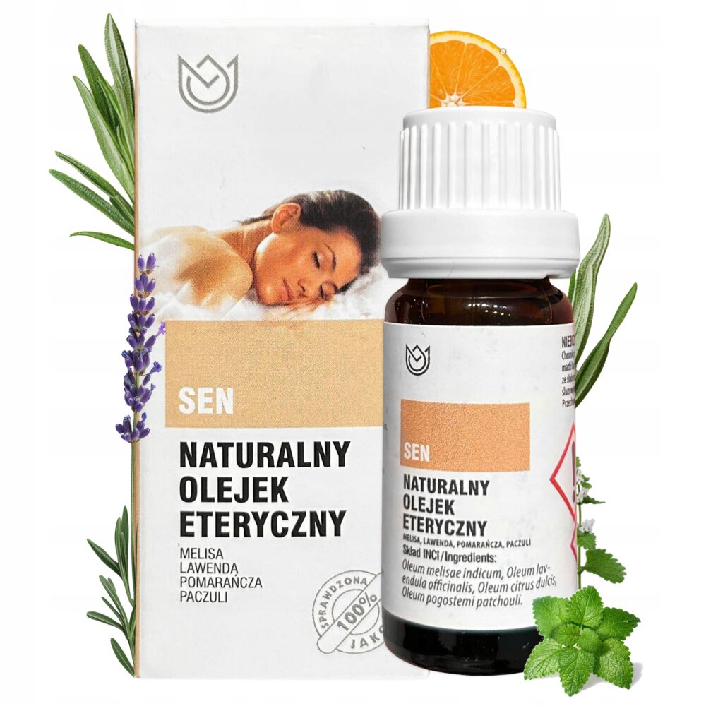 Naturalny olejek eteryczny 10ml - Aromaterapia, Na Dobry Sen, Uspokojenie - obrazek 3