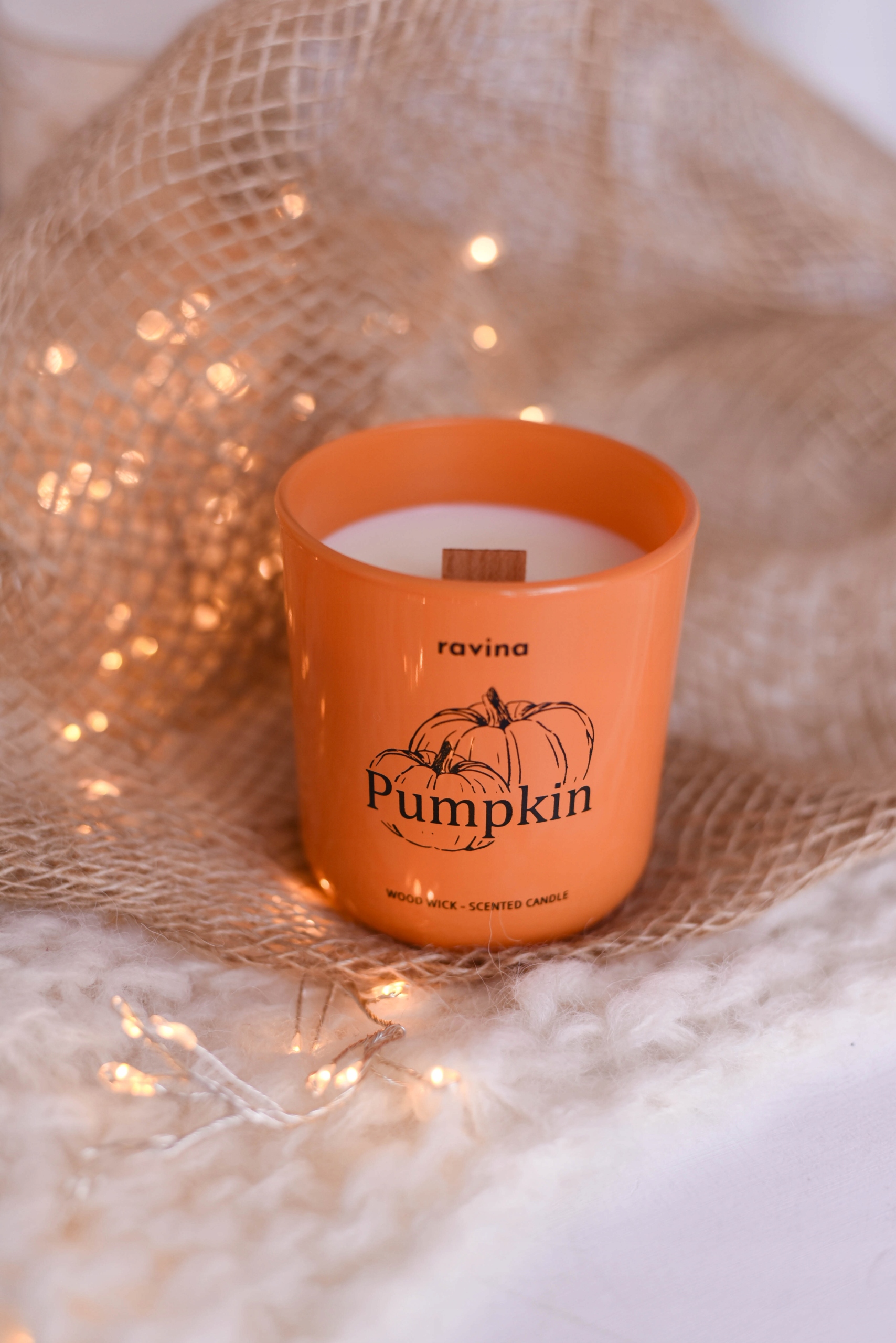 Sojowa świeca zapachowa w szkle, Pumpkin 175g dynia jesienna prezent - obrazek 8