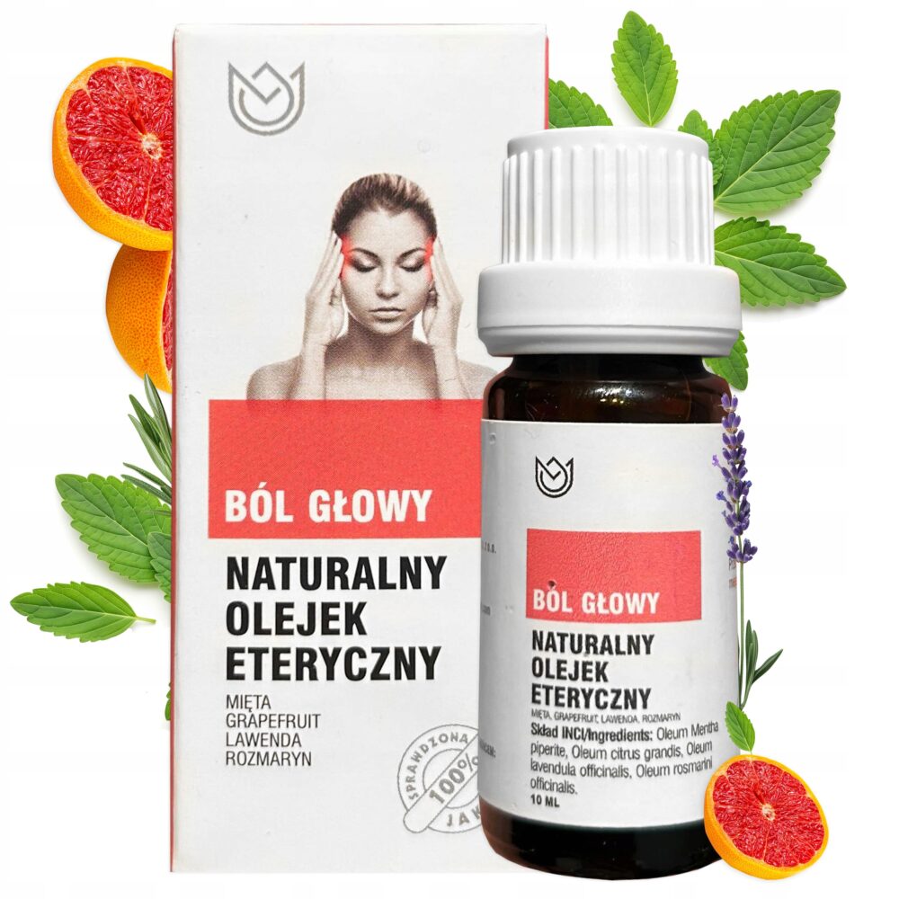 Naturalny olejek eteryczny 10ml - Na Ból Głowy, Odprężający, Aromaterapia - obrazek 3