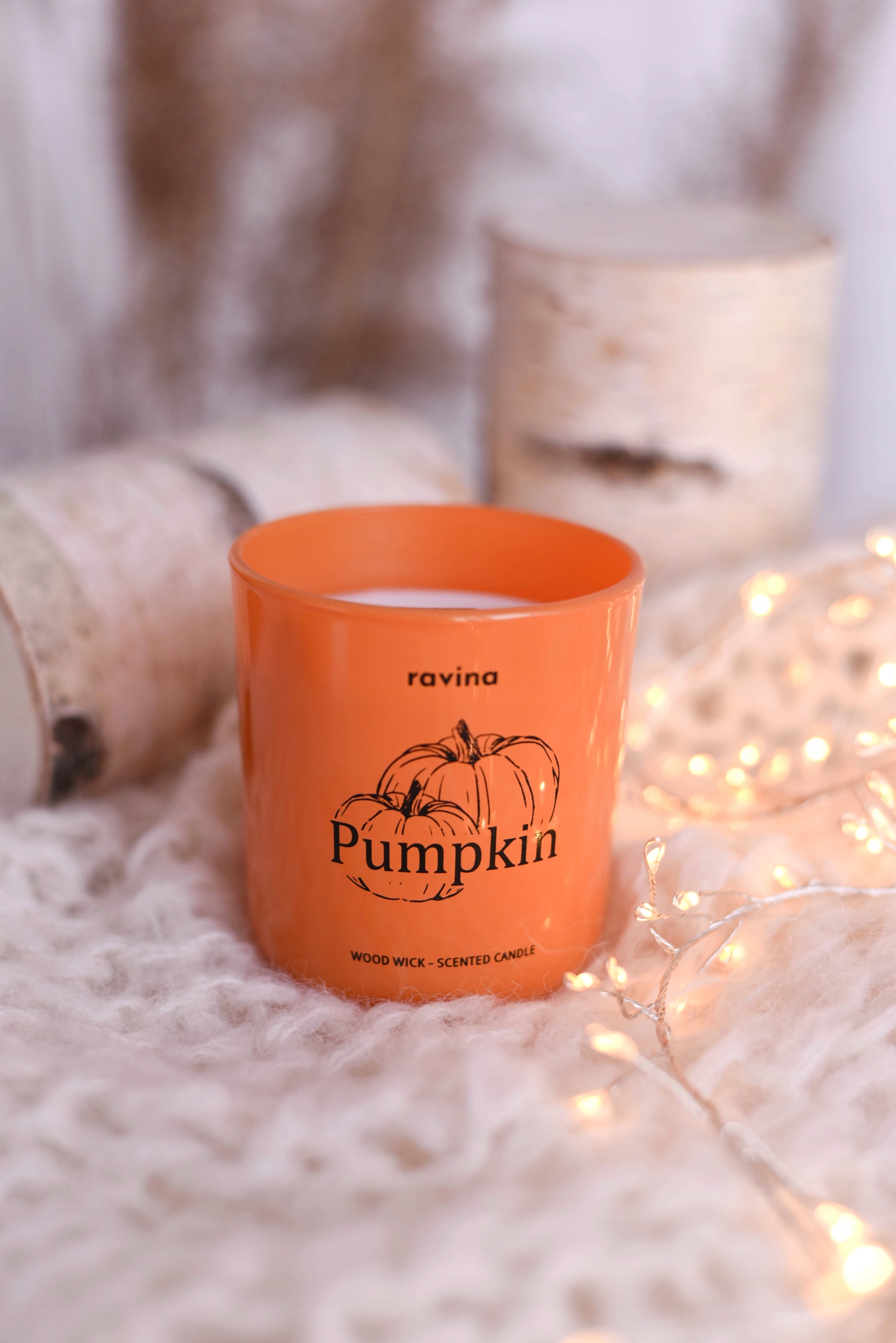 Sojowa świeca zapachowa w szkle, Pumpkin 175g dynia jesienna prezent - obrazek 10