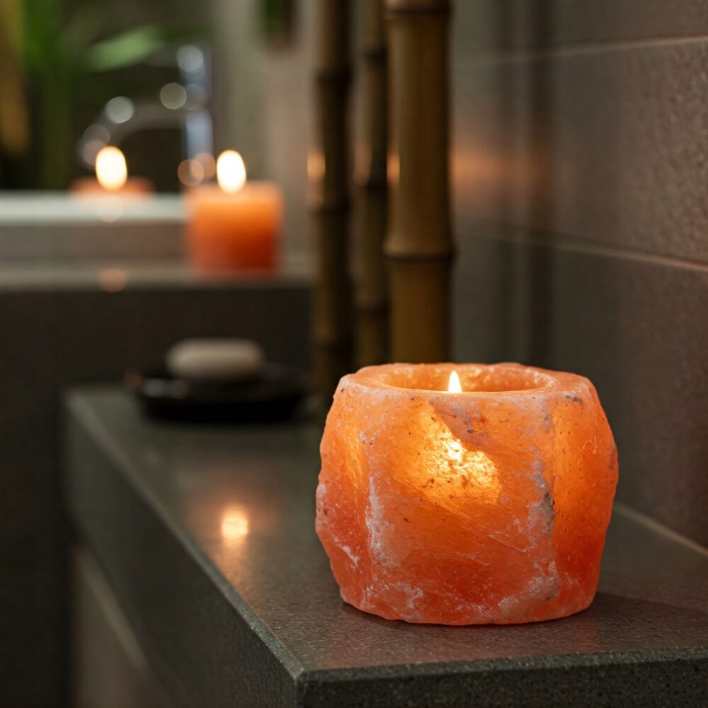 Dwa świeczniki Solne + 40 podgrzewaczy tealight - obrazek 3