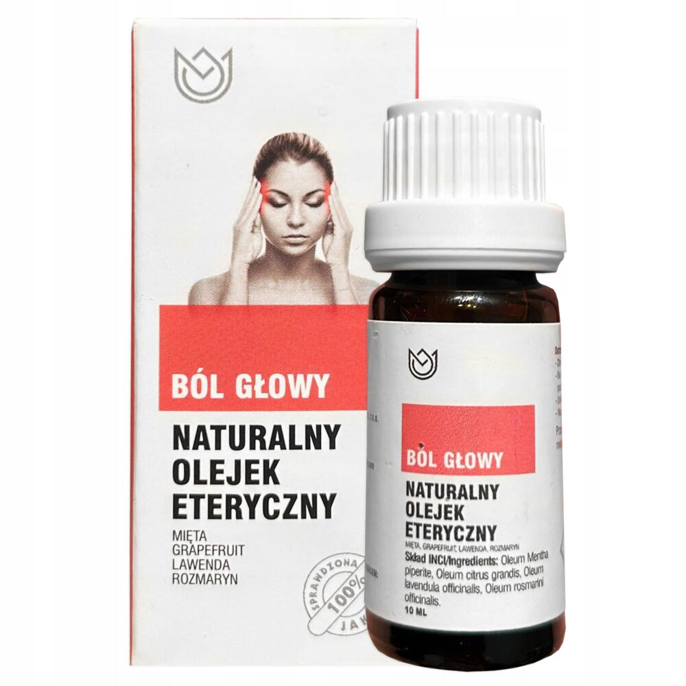 Naturalny olejek eteryczny 10ml - Na Ból Głowy, Odprężający, Aromaterapia - obrazek 5
