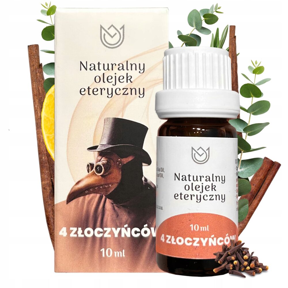 Naturalny olejek eteryczny 10ml - Czterech Złoczyńców, Aromaterapia - obrazek 4