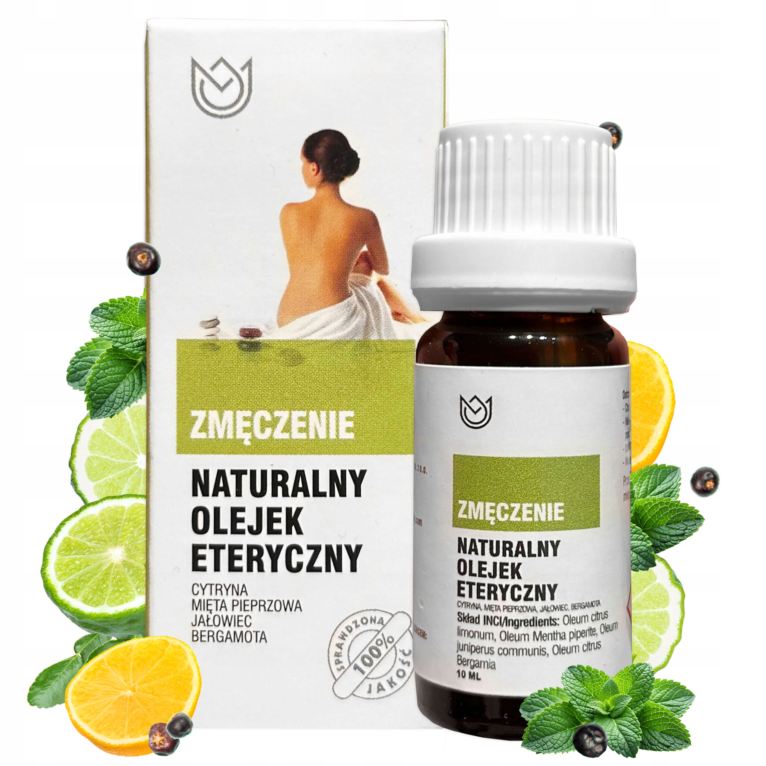 Naturalny olejek eteryczny 10ml - Aromaterapia, Na Zmęczenie Przepracowanie - obrazek 5
