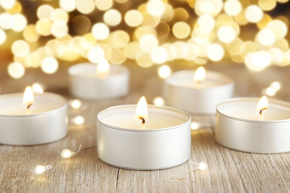 Dwa świeczniki Solne + 40 podgrzewaczy tealight - obrazek 6
