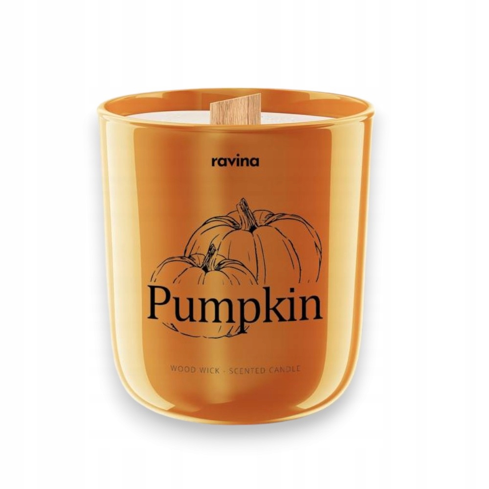 Sojowa świeca zapachowa w szkle, Pumpkin 175g dynia jesienna prezent - obrazek 4