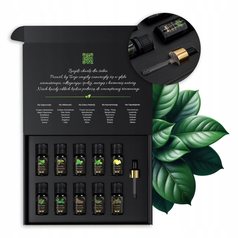 Zestaw Olejków Eterycznych 100% Naturalna Aromaterapia - obrazek 6