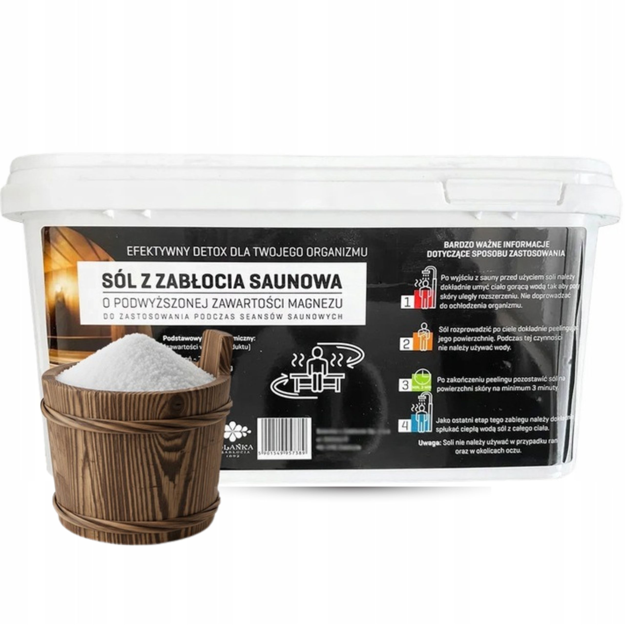 Sól Saunowa z Zabłocia Aromaterapia 4/12 KG DETOX SPA - obrazek 2