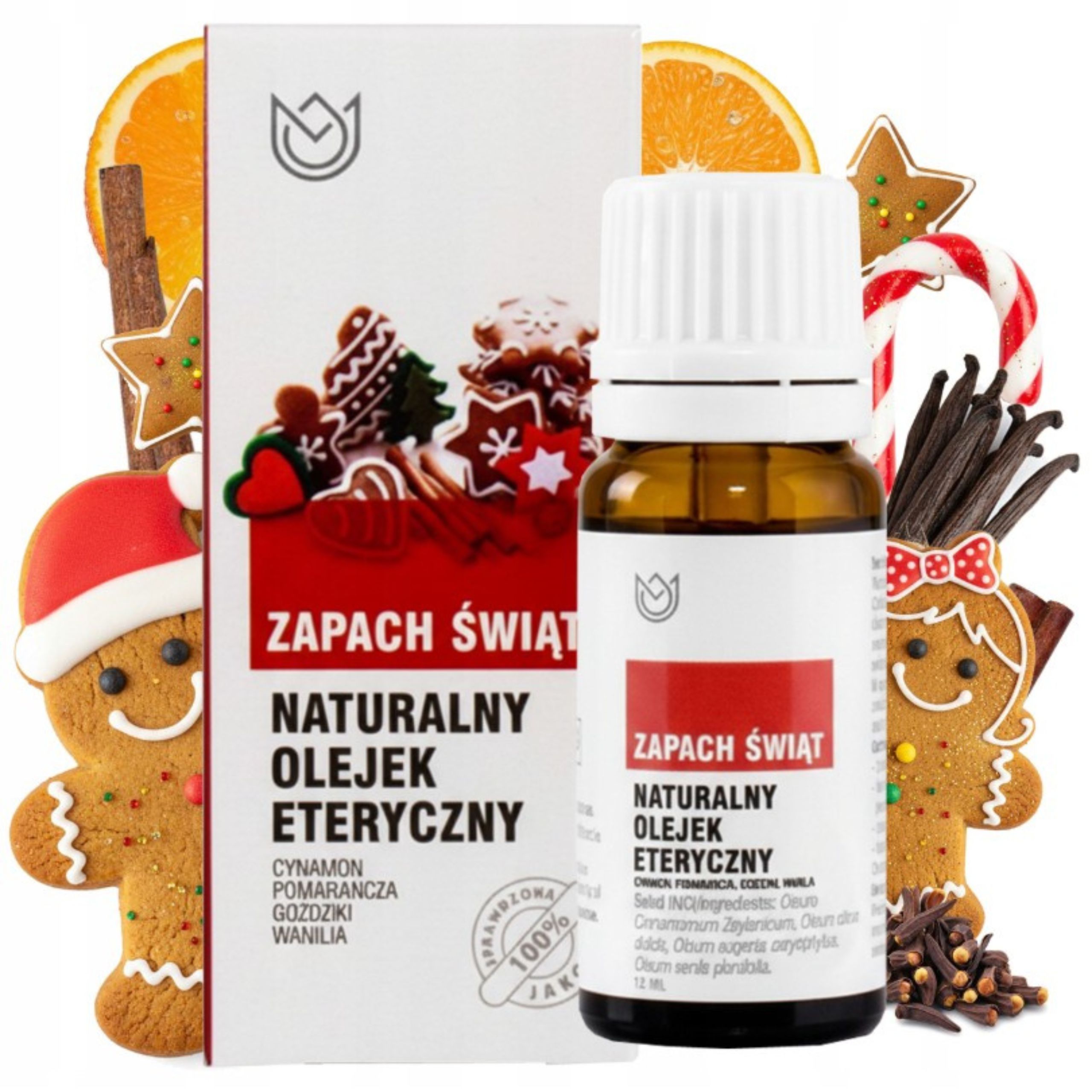 Naturalny olejek eteryczny 10ml - Aromaterapia, Zapach Świąt, Cynamon